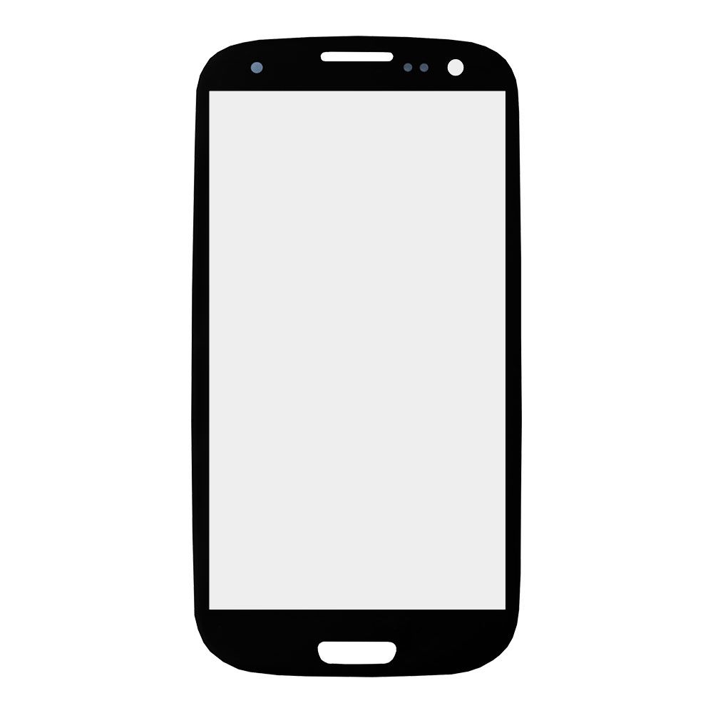 Стекло + OCA плёнка для переклейки Samsung i9300 (черный)