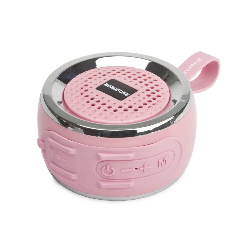 Bluetooth колонка BOROFONE BR2 Aurora Sports BT 5.0, 3W, microSD/USB/FM (розовый)