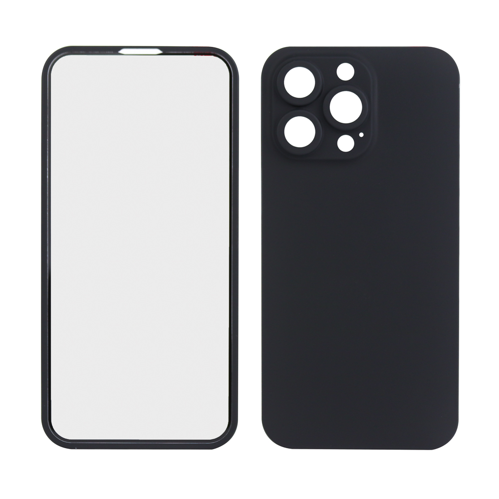 Защита 360° стекло + чехол для iPhone 13 Pro (черный)
