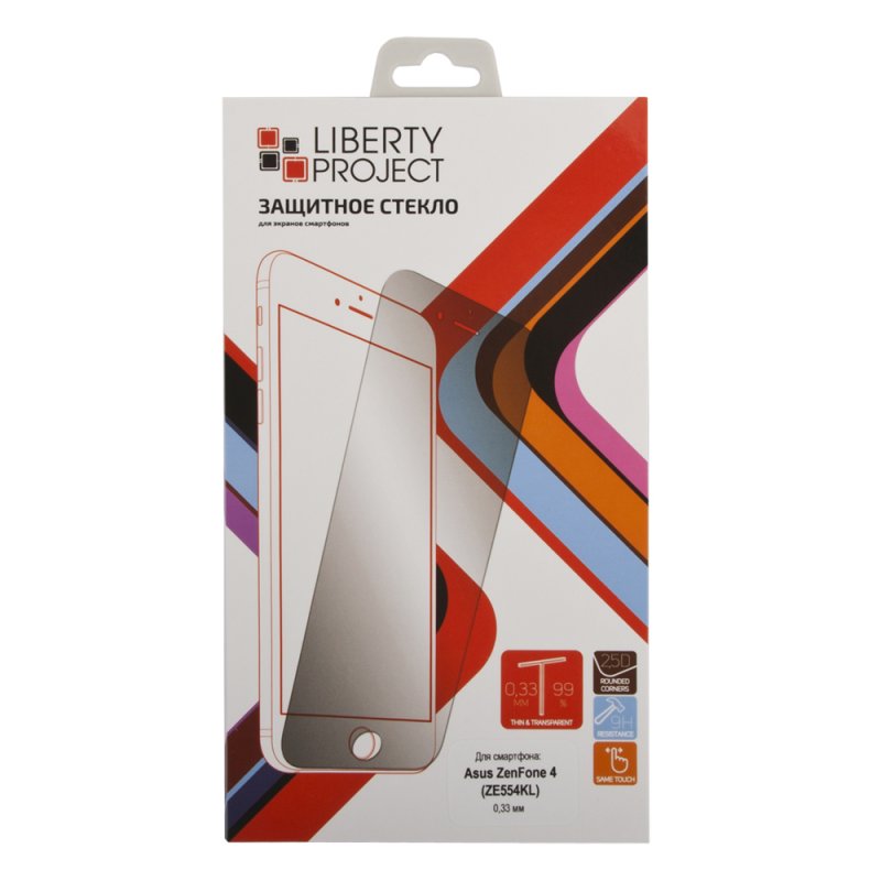 Защитное стекло "LP" для Asus ZenFone 4 (ZE554KL) Tempered Glass 0,33 мм, 2,5D  9H (ударопрочное)