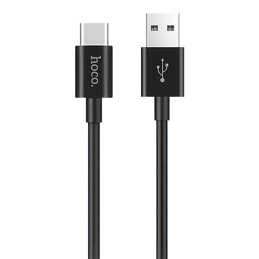 USB кабель HOCO X23 Skilled Type-C, 3А, 1м, TPE (черный)