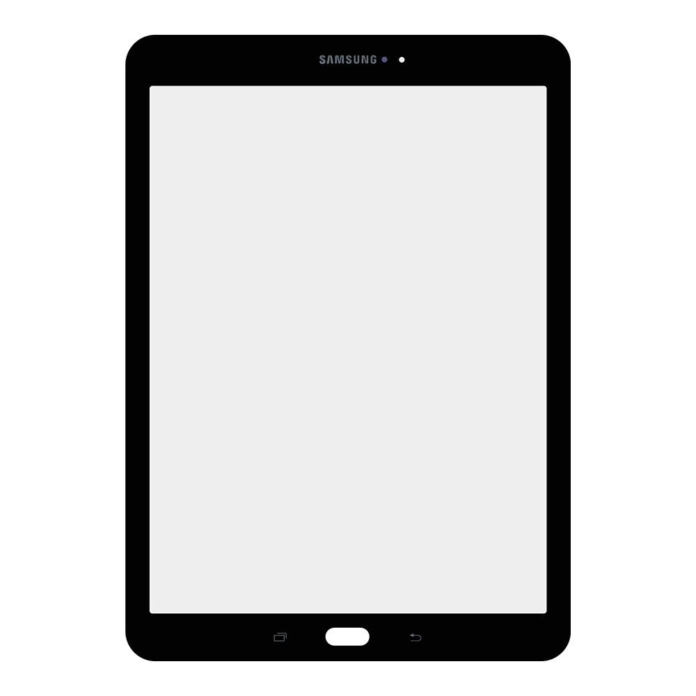 Стекло + OCA плёнка для переклейки Samsung Galaxy Tab S3 9.7" T815/T820/T825/T819 (черный)