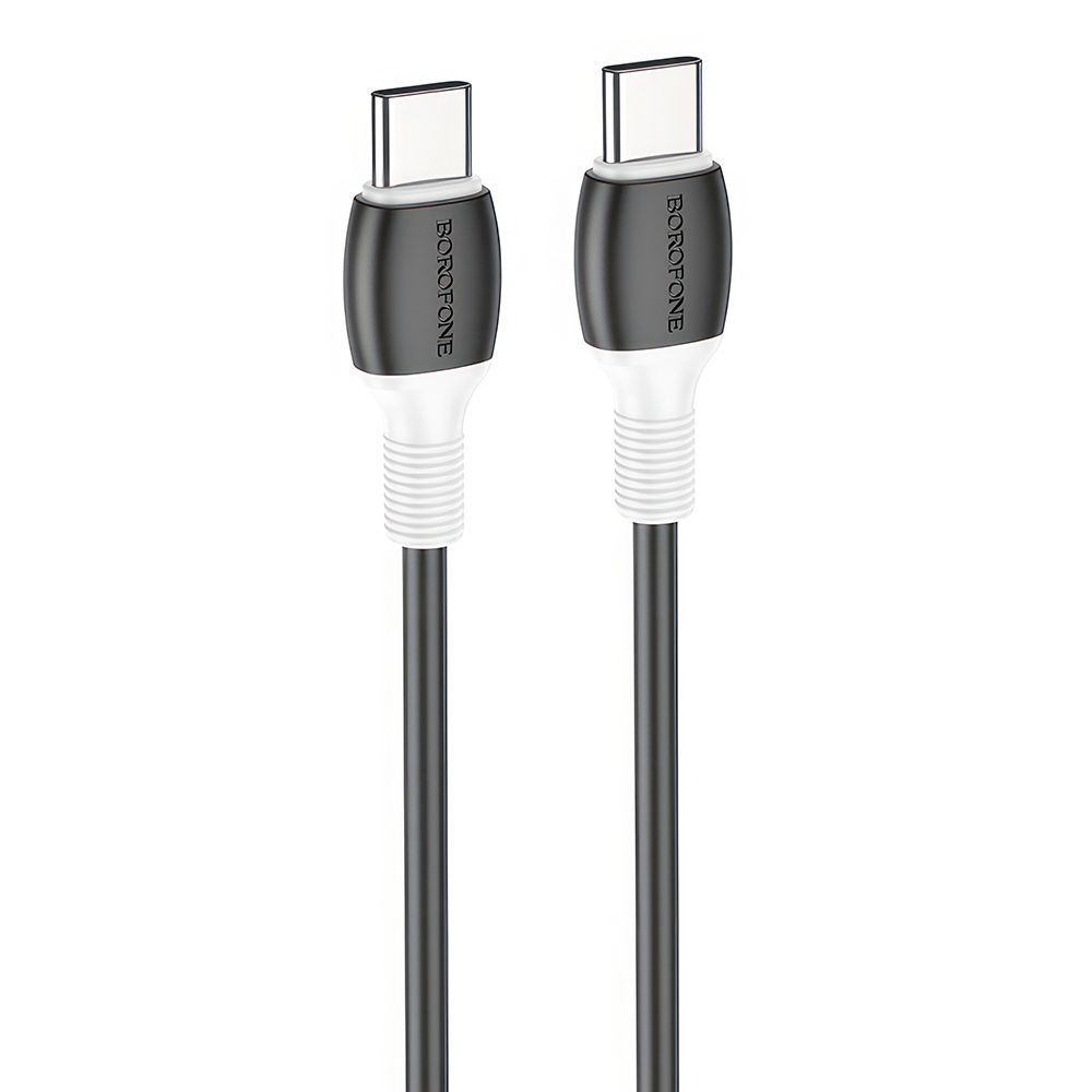 USB-C кабель BOROFONE BX84 Rise Type-C, 3А, 60W, 1м, PVC (черный)