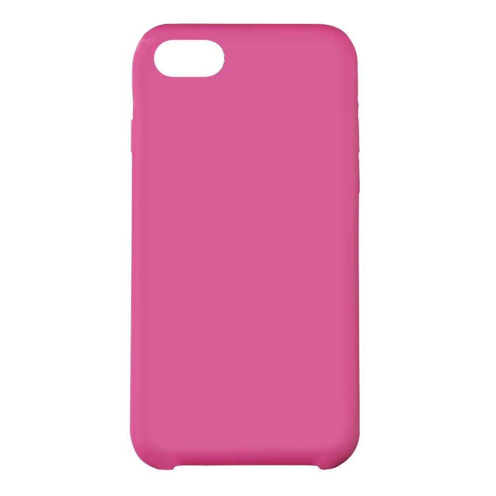 Силиконовый чехол для iPhone SE 2/8/7 "Silicone Case" (темно-розовый, блистер) 54