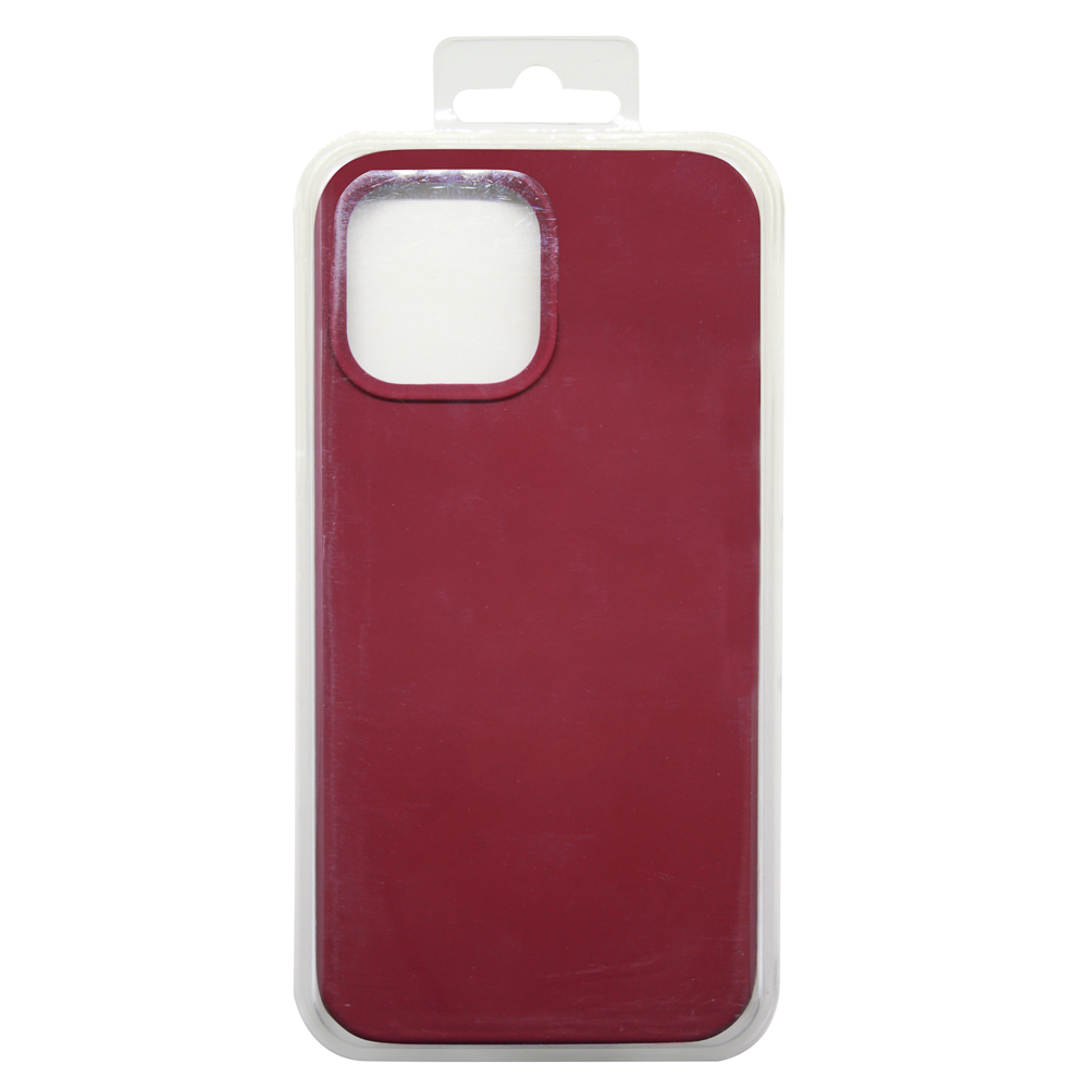 Силиконовый чехол для iPhone 13 Mini "Silicone Case" (красно-коричневый)