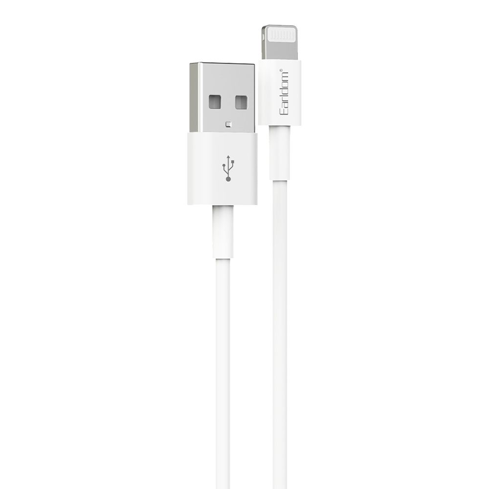 USB кабель Earldom EC-025I Lightning 8-pin, 2.4А, 1м, PVC (белый)