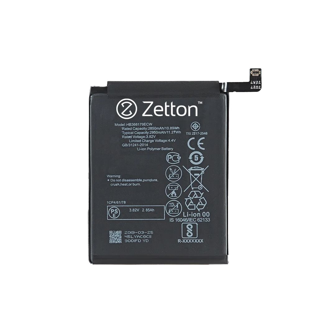 Аккумулятор (АКБ) Zetton для Huawei Nova 2 2950 mAh, Li-Pol аналог HB366179ECW