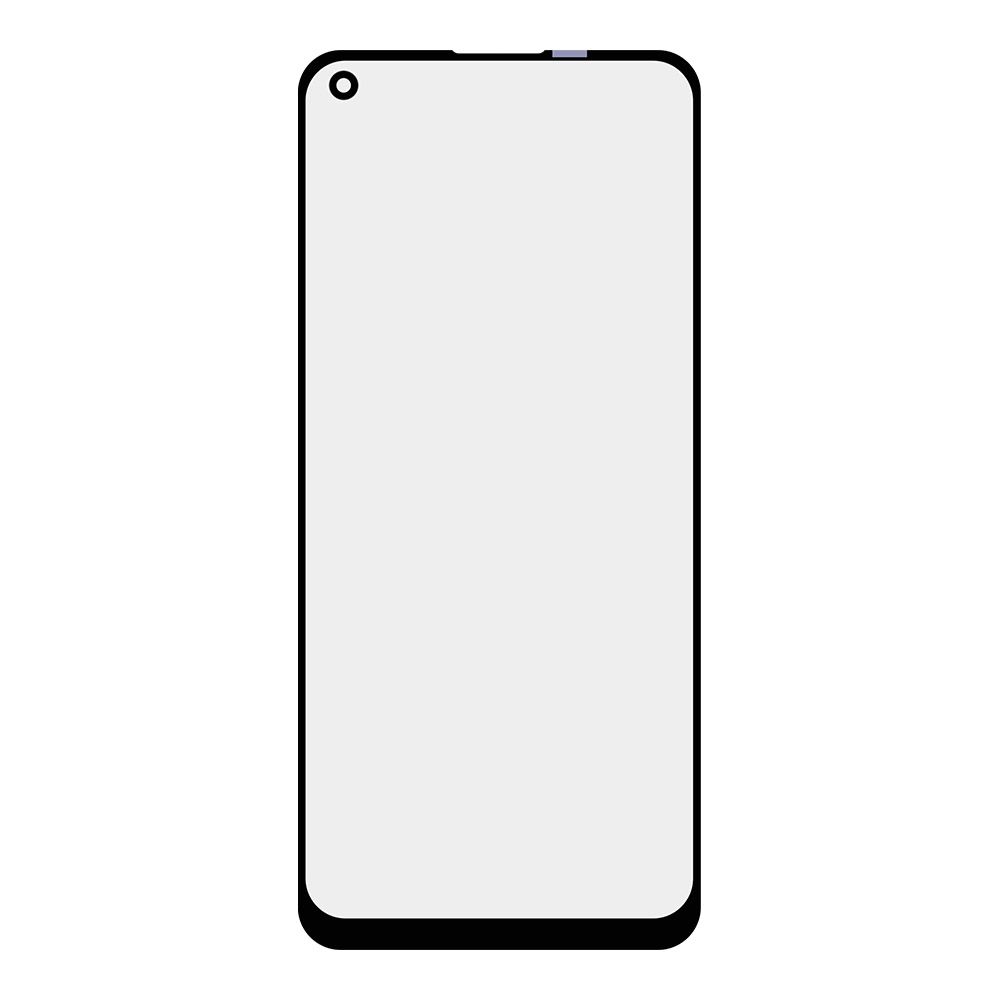 Стекло для переклейки Realme 8 (черный)