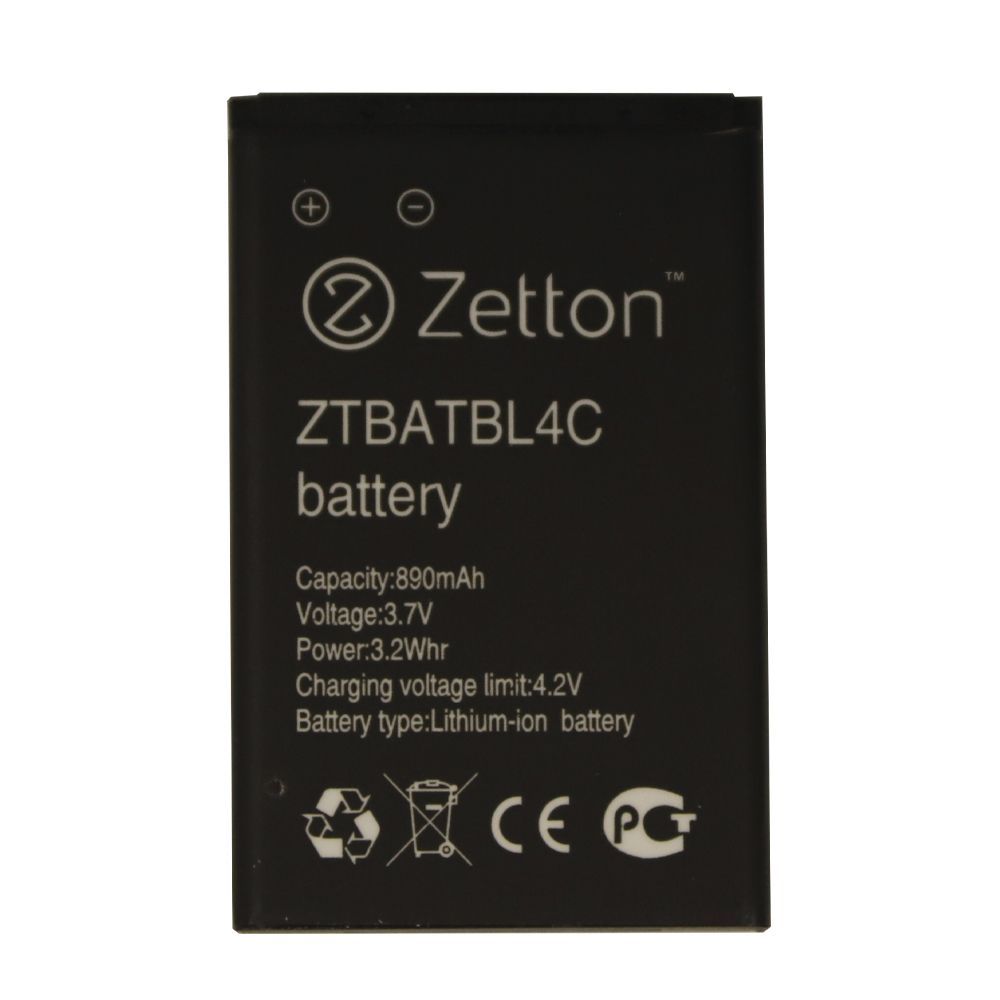 Аккумулятор (АКБ) Zetton для Nokia BL-4C 890 mAh, Li-Ion аналог BL-4C