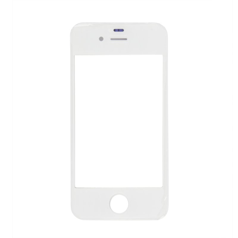 Стекло для iPhone 4\4S (белый)