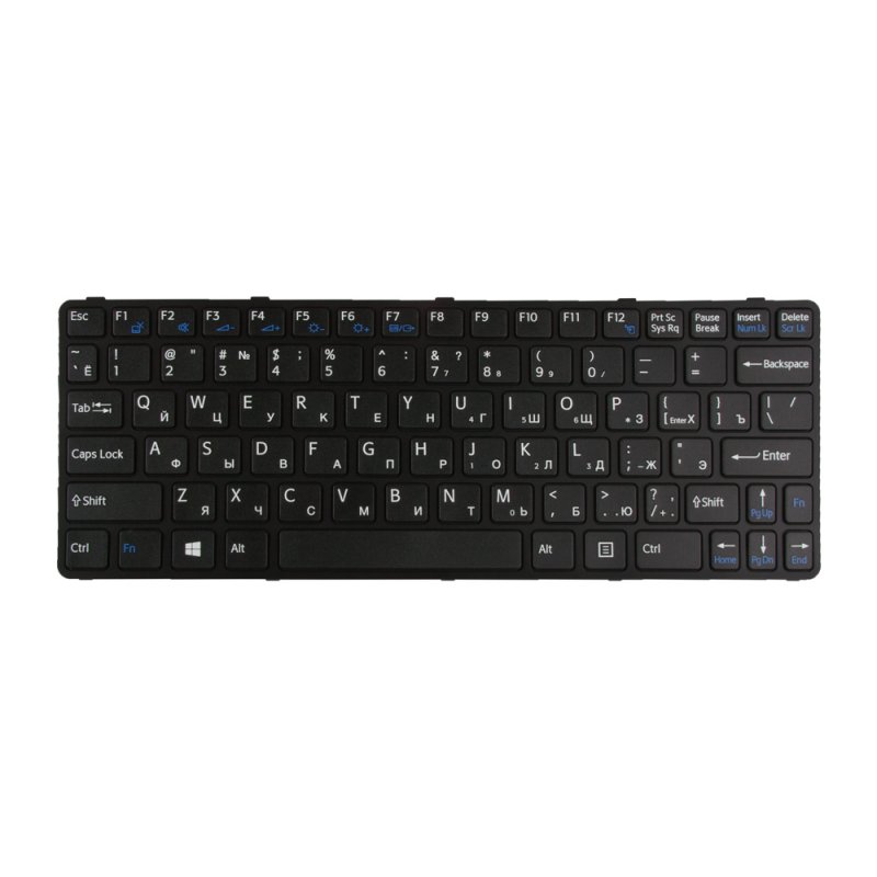 Клавиатура для Sony Vaio SVE11 с рамкой (чёрная)