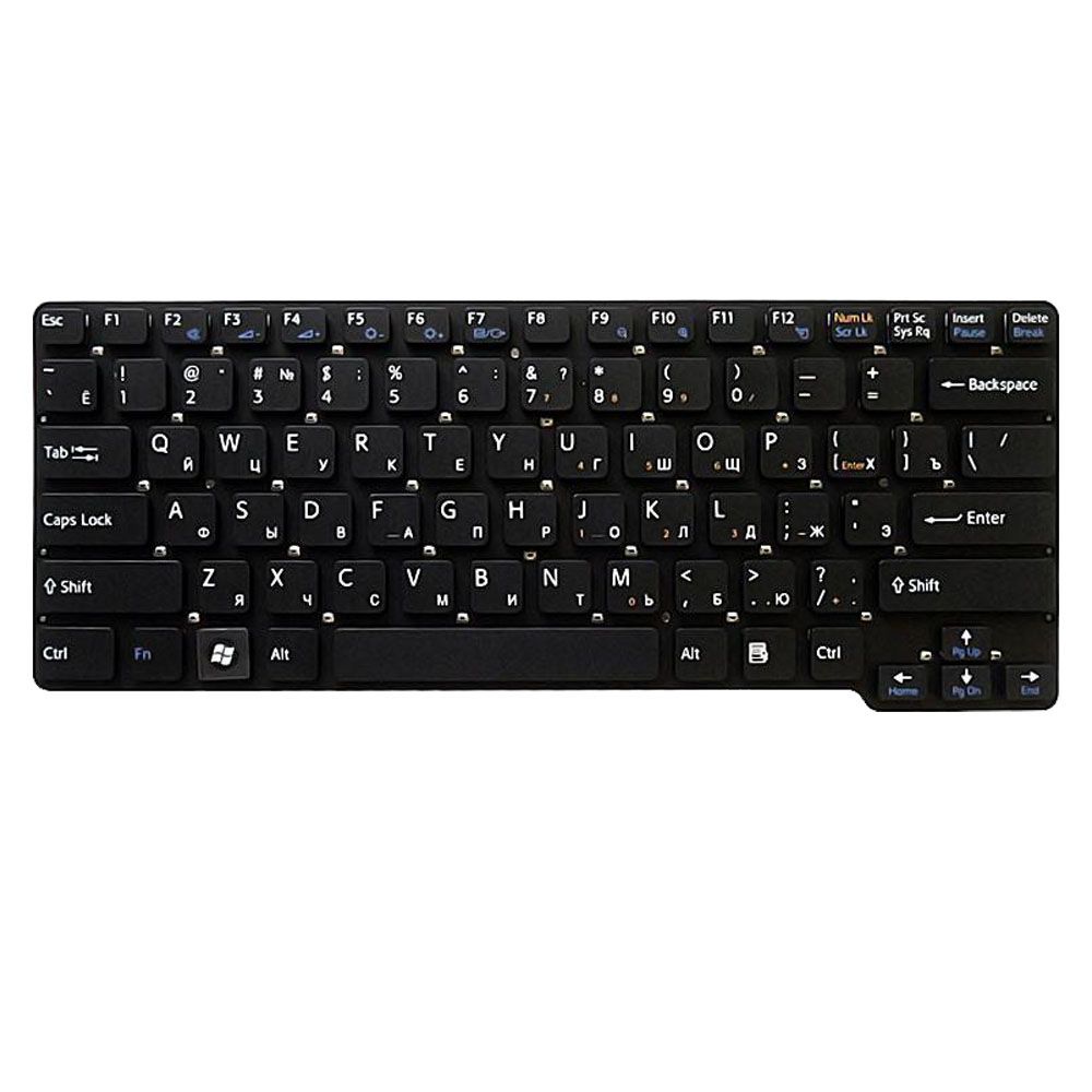 Клавиатура для Sony Vaio VGN-CW без рамки (чёрная)