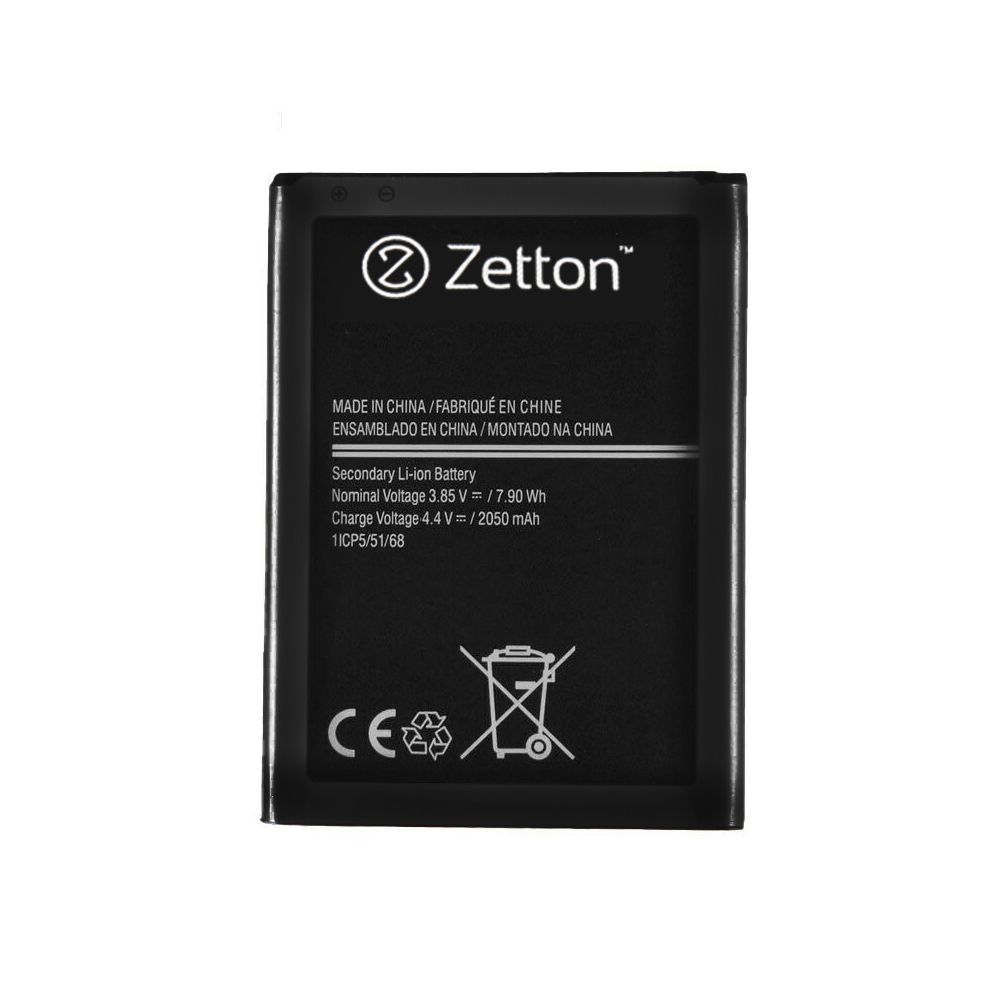 Аккумулятор (АКБ) Zetton для Samsung Galaxy J1 2016/J120F 2050 mAh, Li-Ion аналог EB-BJ120CBE