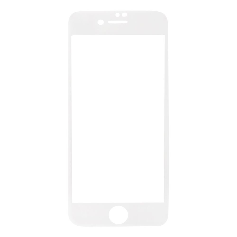 Защитное стекло WK Excellence 3D для iPhone SE 2/8/7 0.22 мм c белой рамкой + чехол