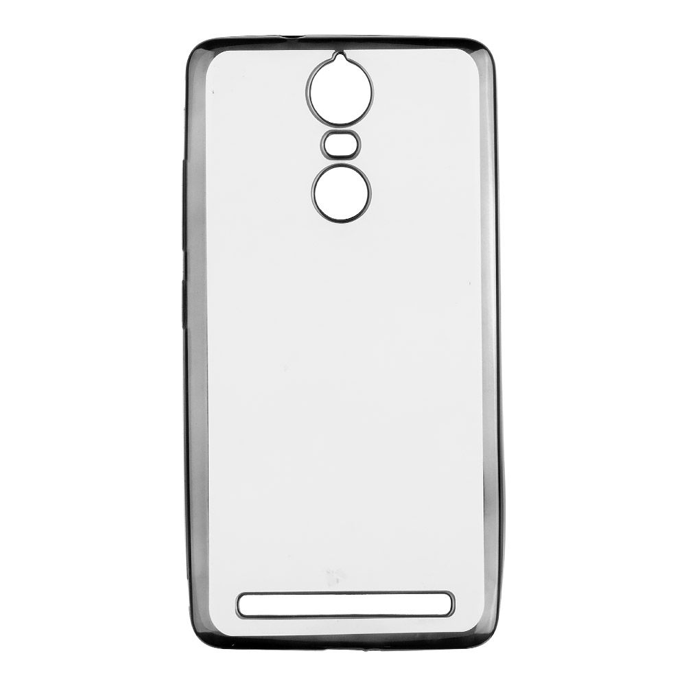 Силиконовый чехол "LP" для Lenovo K5 Note TPU (прозрачный с черной хром рамкой)