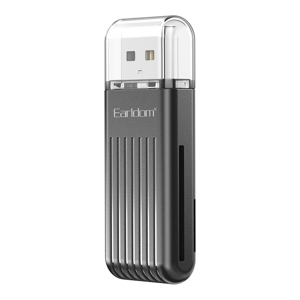 Картридер Earldom ET-OT96 USB на microSD/SD + OTG (черный)