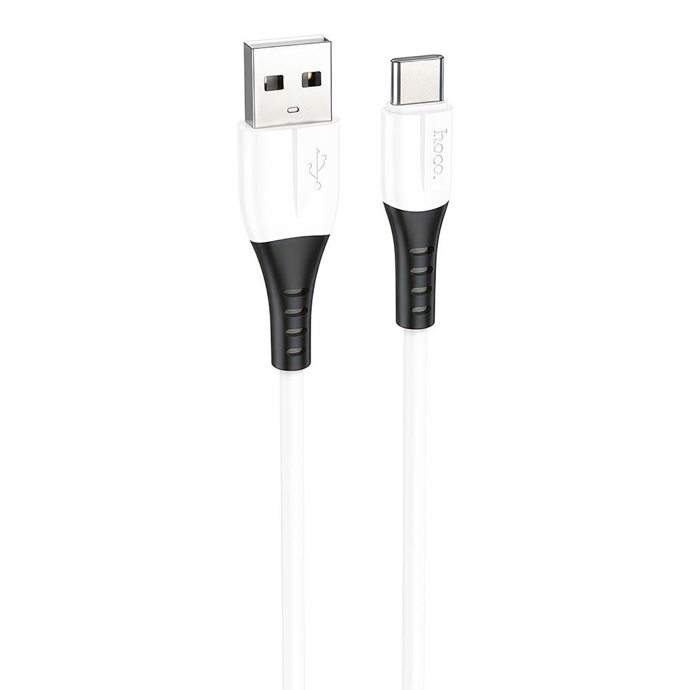 USB кабель HOCO X82 Silicone Type-C, 3А, 1м, силикон (белый)