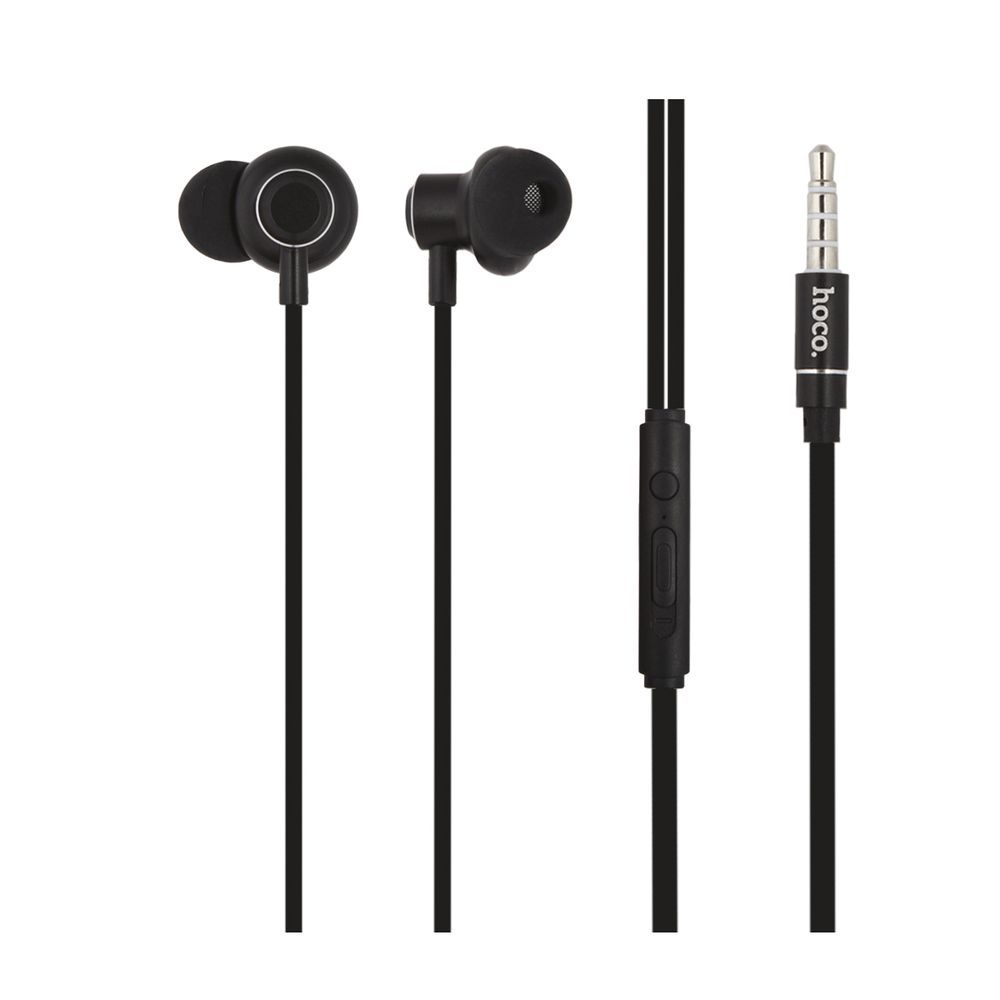 Гарнитура HOCO M44 Magic Sound 3.5мм, внутриканальная, громкость +/-, 1.2м (черный)