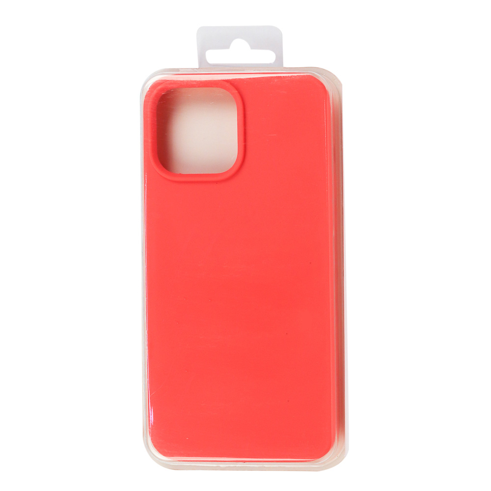 Силиконовый чехол для iPhone 13 Pro Max "Silicone Case" (красно-оранжевый)