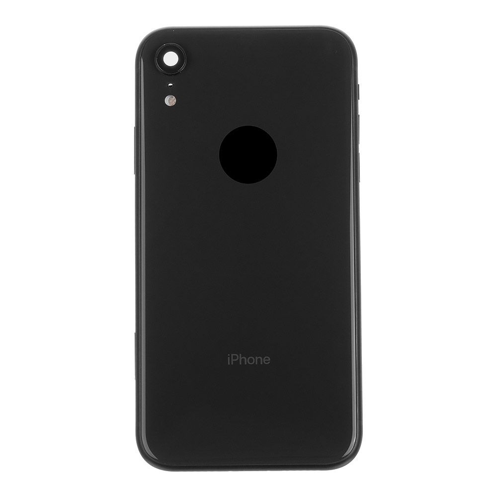 Корпус для Apple iPhone XR в сборе со шлейфами (черный)