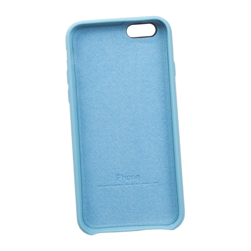 Силиконовый чехол для iPhone 6/6s "Silicone Case" (голубой, блистер)