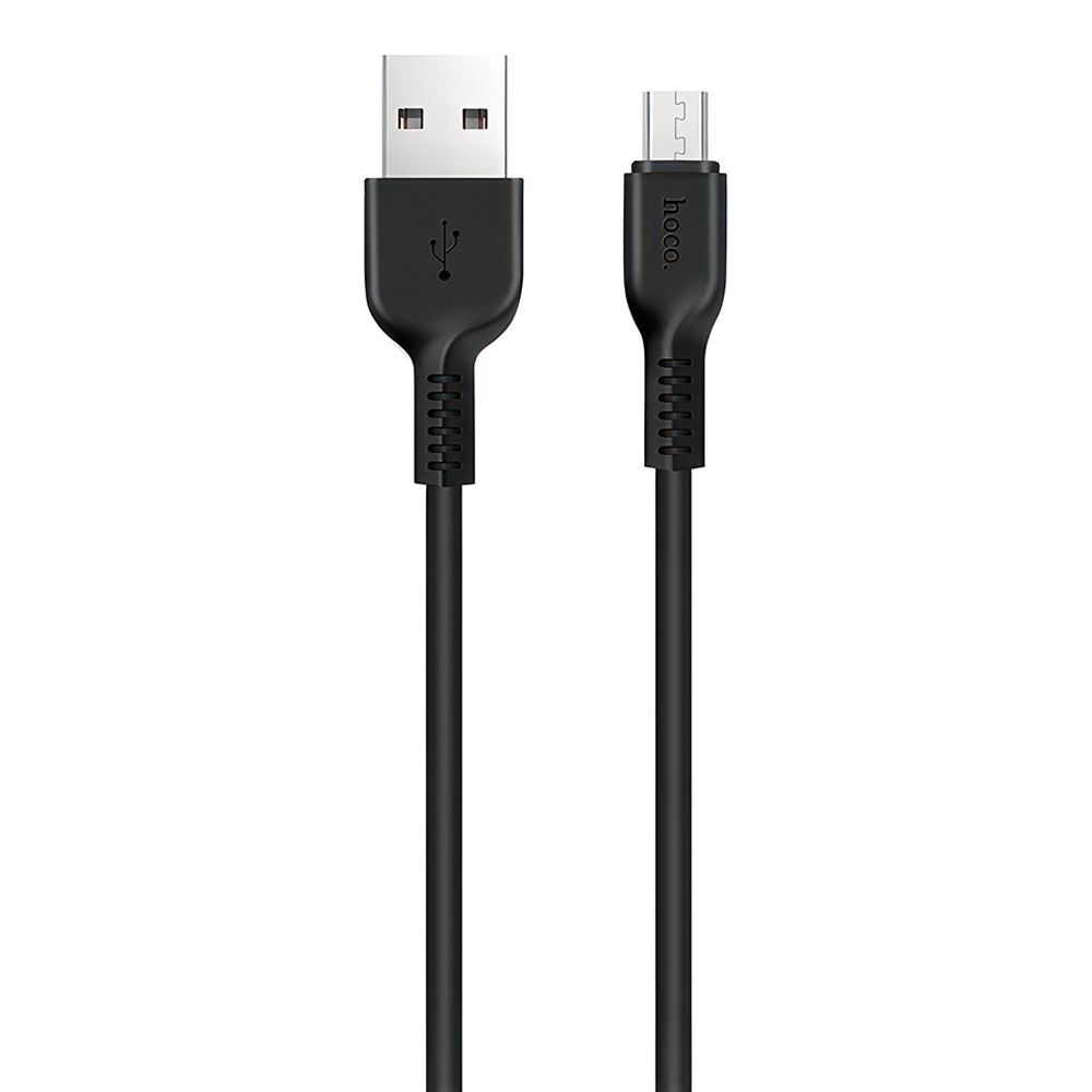 USB кабель HOCO X20 Flash MicroUSB, 2.4А, 1м, PVC (черный)