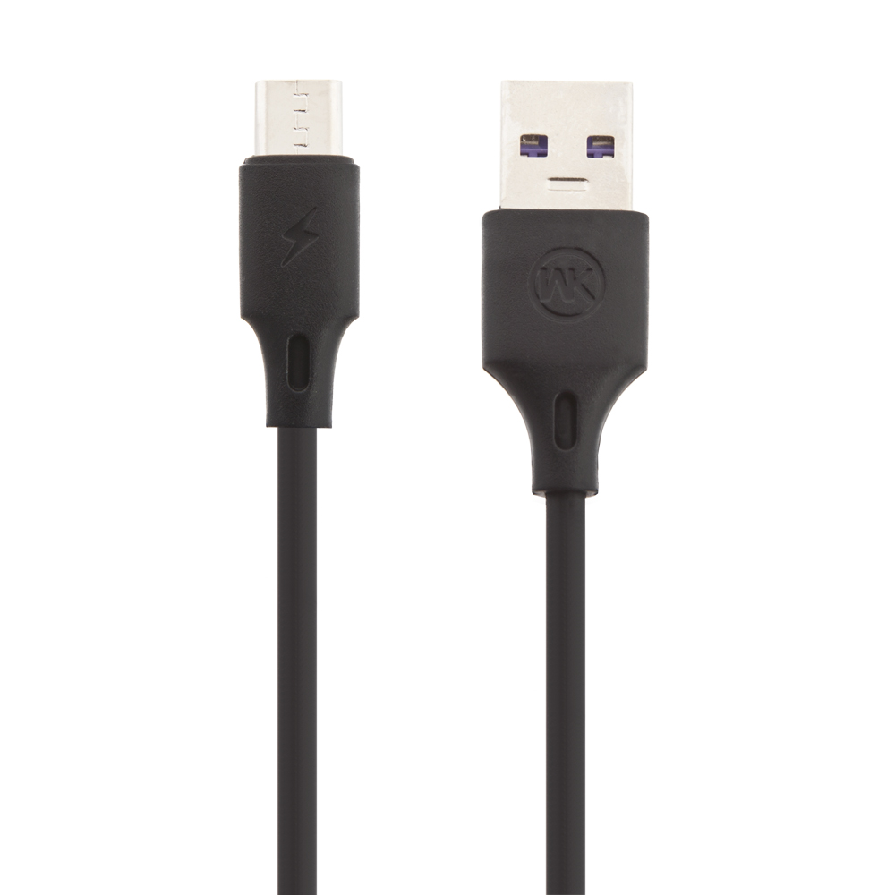USB кабель WK WDC-092a Full Speed Pro Type-C, 2.4А, 1м, TPE (черный)