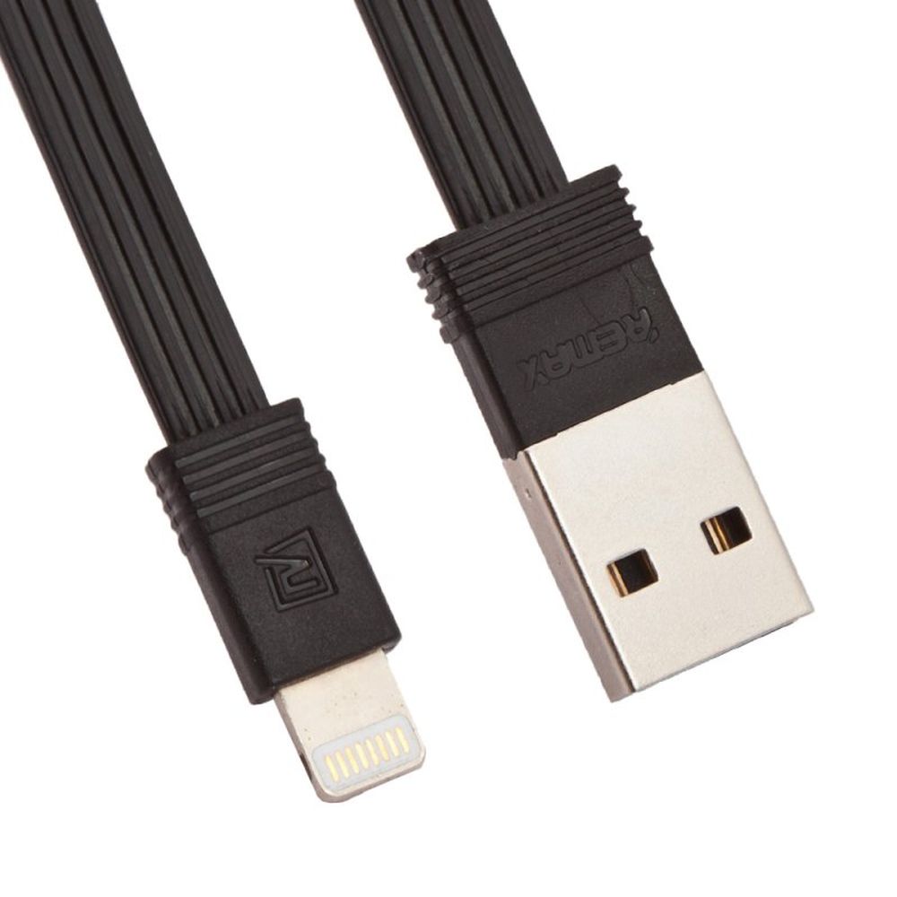 USB кабель REMAX RC-062i Tengy Lightning 8-pin, 2 USB кабеля, 1м + 0.16м, PVC (черный)