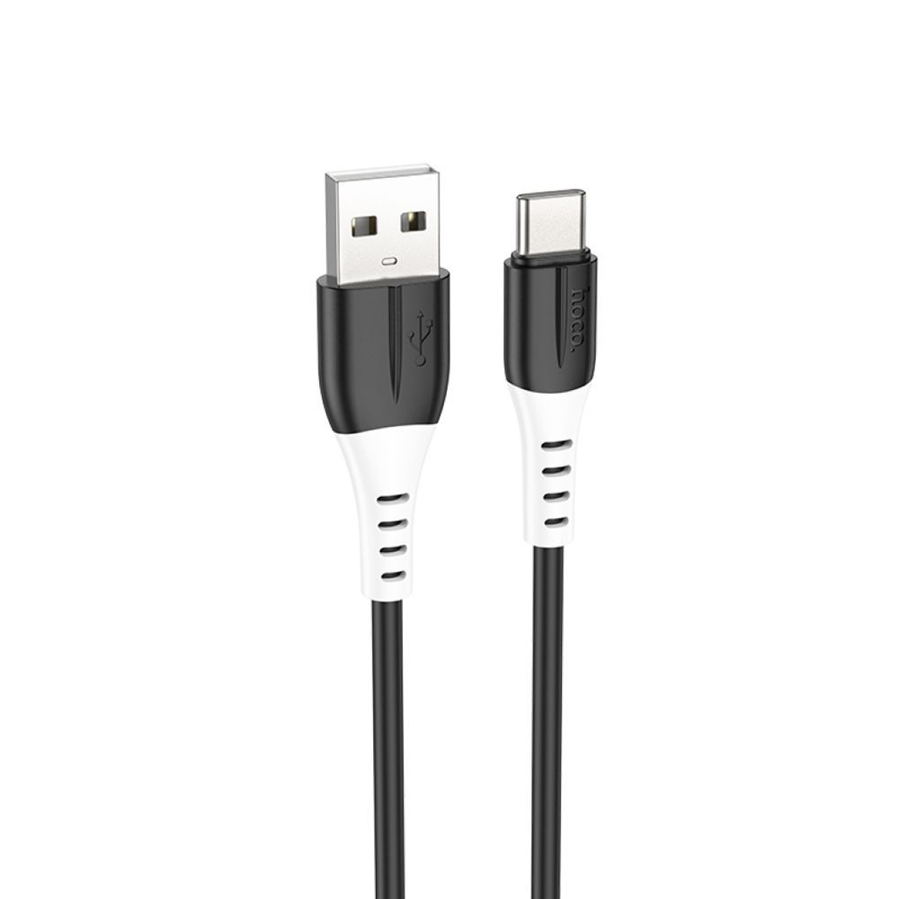 USB кабель HOCO X82 Silicone Type-C, 3А, 1м, силикон (черный)