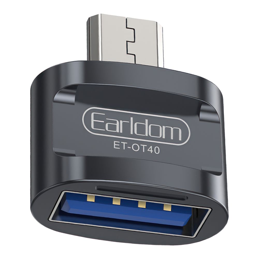 USB OTG Адаптер Earldom ET-OT40 MicroUSB (черный)
