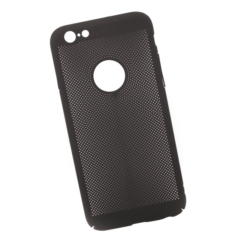 Защитная крышка "LP" для iPhone 6/6s "Сетка" Soft Touch (черная) европакет