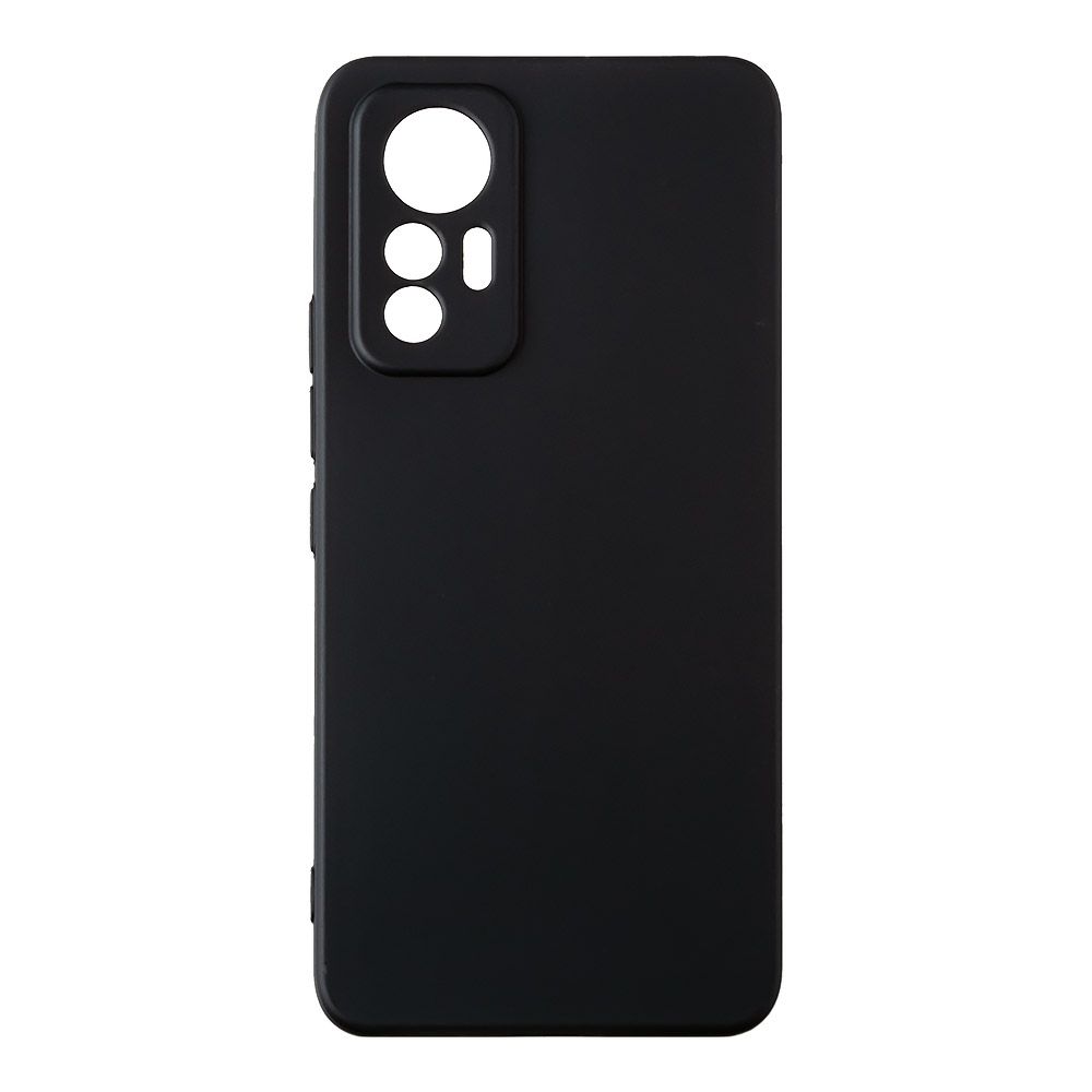 Силиконовый чехол "LP" для Xiaomi 12 Lite TPU (черный непрозрачный) европакет