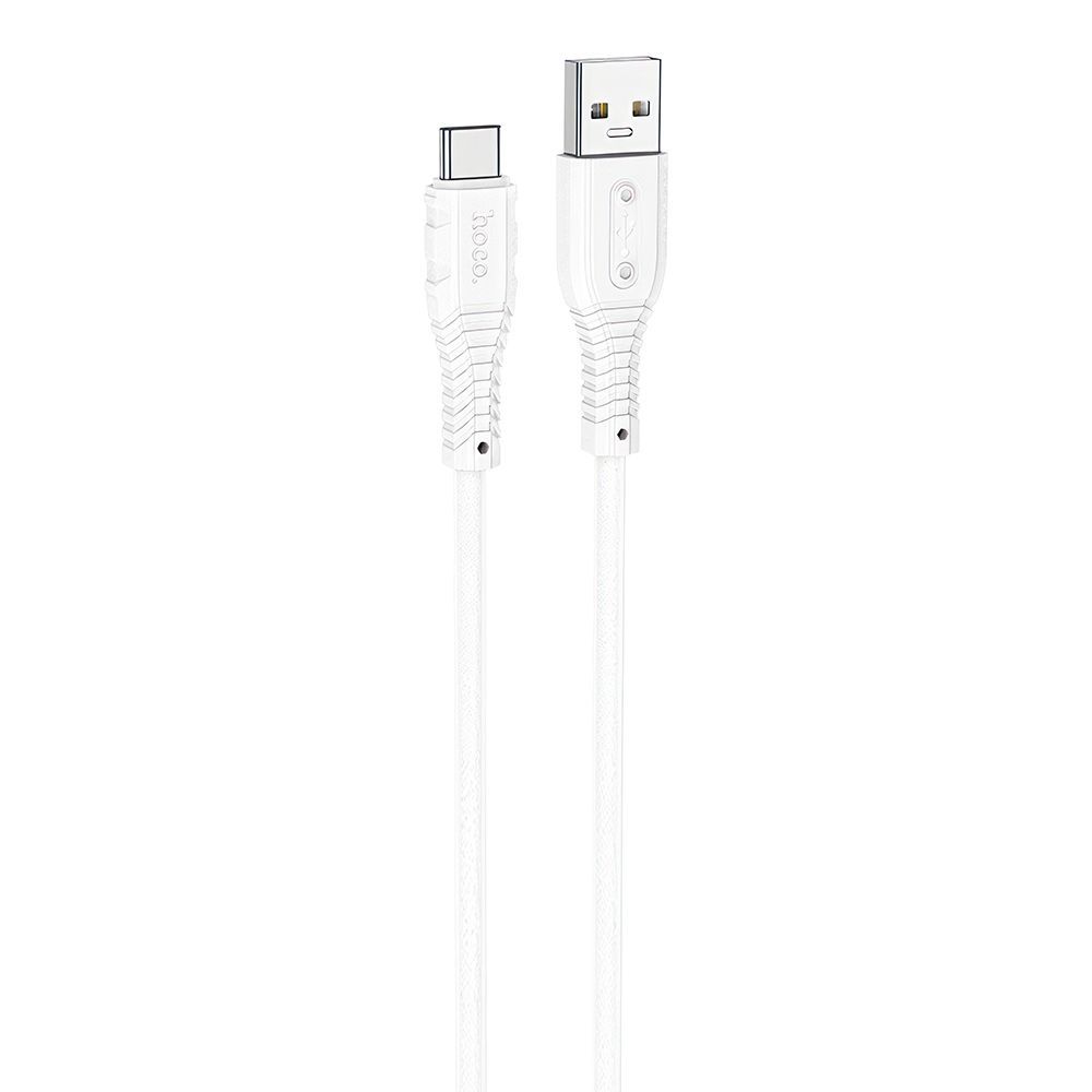 USB кабель HOCO X67 Nano Type-C, 5А, 1м, силикон (белый)