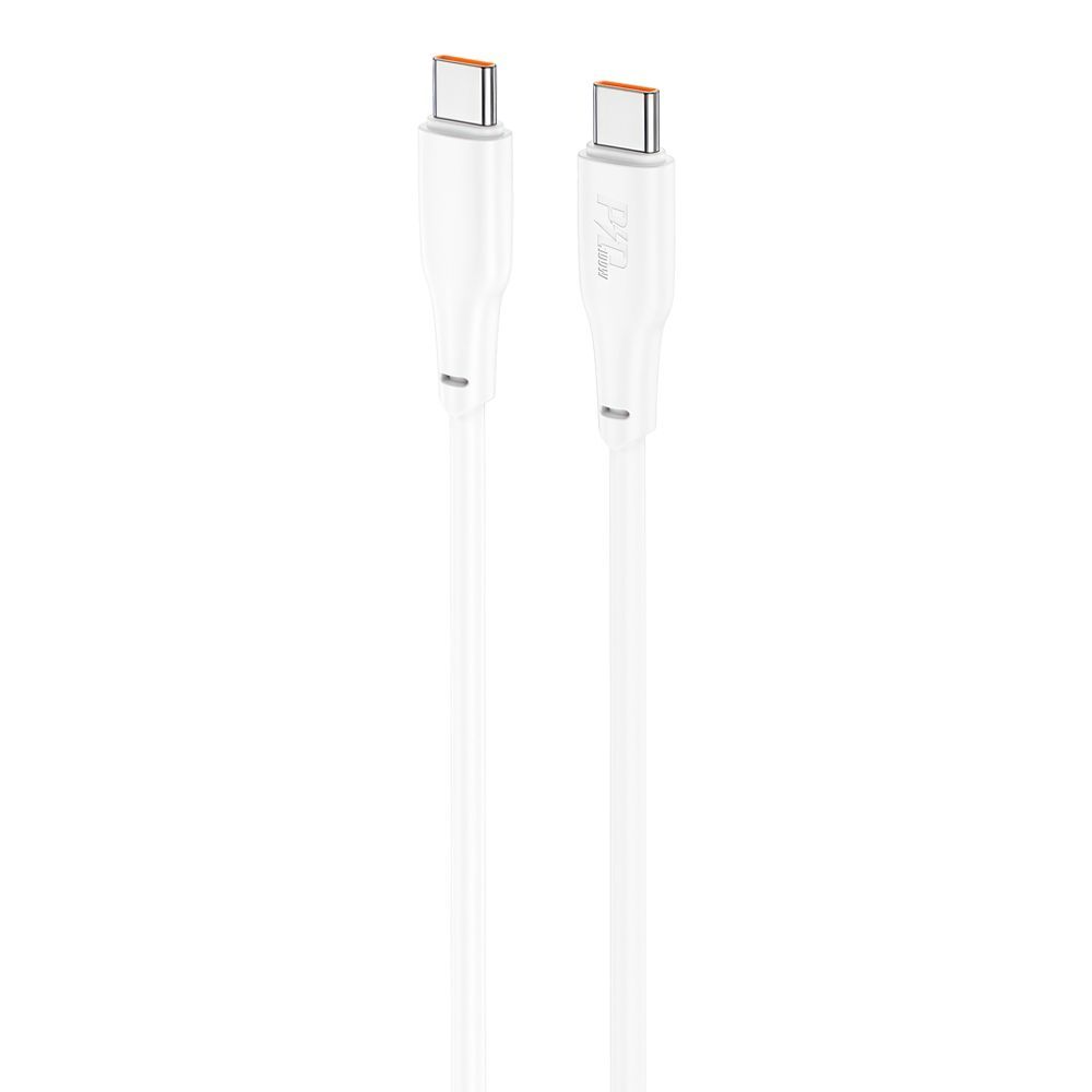 USB-C кабель HOCO X93 Force Type-C, 3А, PD100W, 2м, TPE (белый)