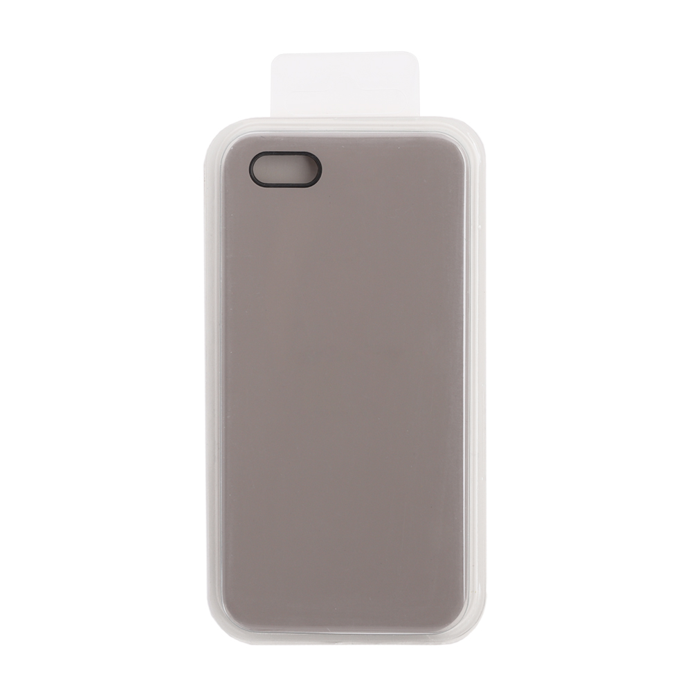 Силиконовый чехол для iPhone 5/5S/5SE "Silicone Case" (серый, блистер) 23