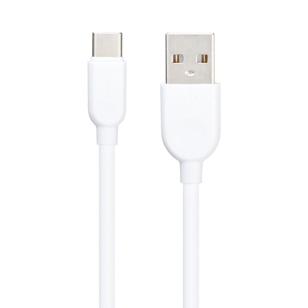 USB кабель BOROFONE BX14 LinkJet Type-C, 3А, 1м, PVC (белый)