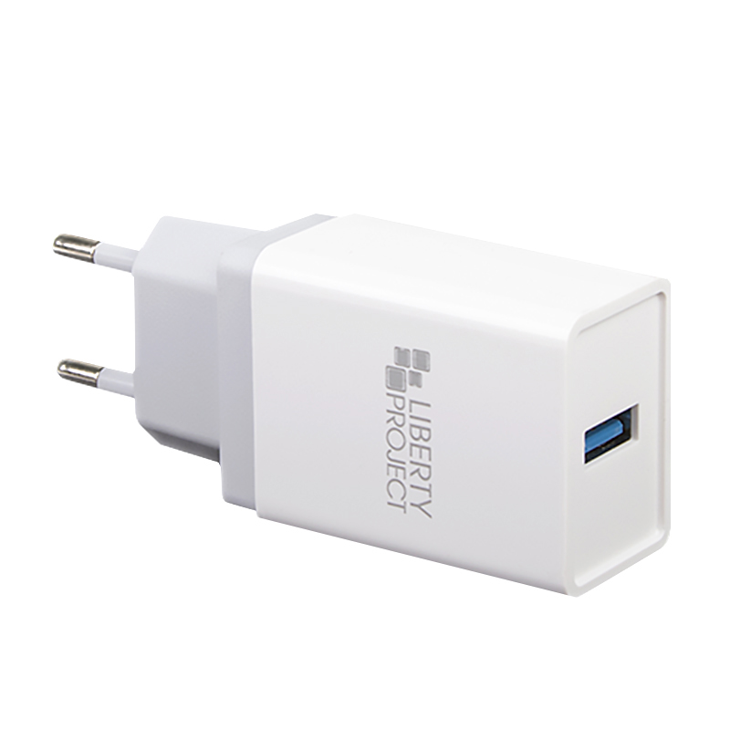 СЗУ "LP" с USB выходом QC 3.0 5В-2.4А/9В-2А/12В-1,67А "Brick Series" (белое) (OEM)