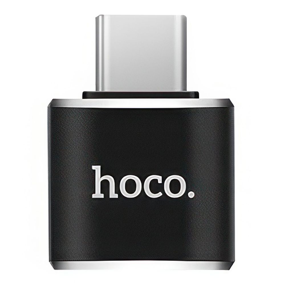 OTG адаптер HOCO UA5 Type-C на USB (черный)