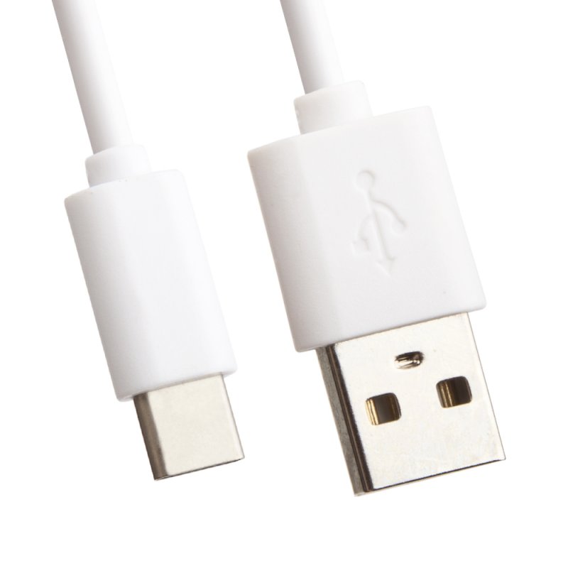 USB кабель "LP" USB Type-C 2м. (белый/европакет)