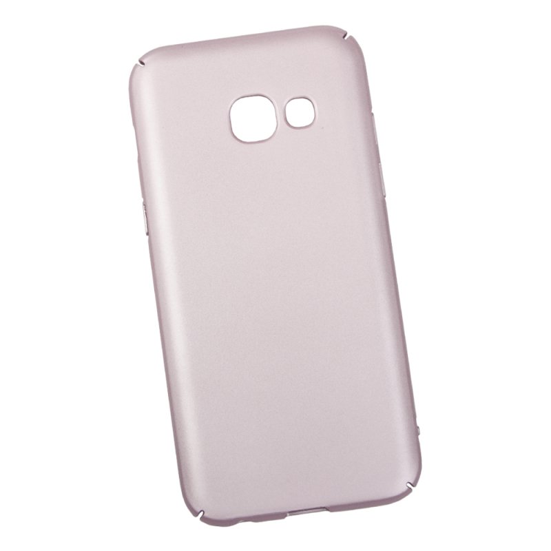 Защитная крышка для Samsung A3 2017 "LP" ультратонкая Soft Touch (розовое золото)
