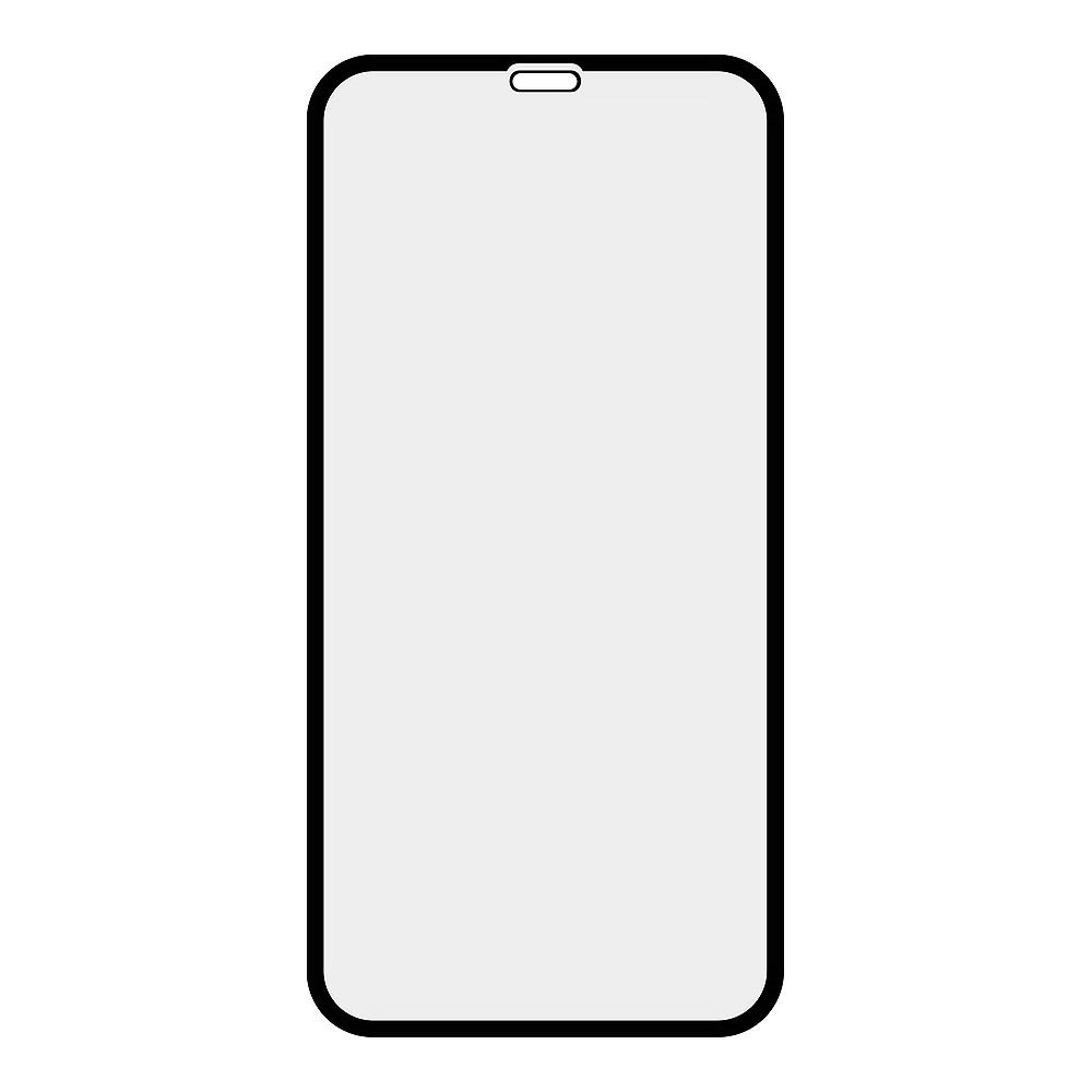 Защитное стекло "LP" для iPhone 11/Xr Tempered Glass 3D с рамкой 0,33 мм, 9H (ударопрочное/черное)