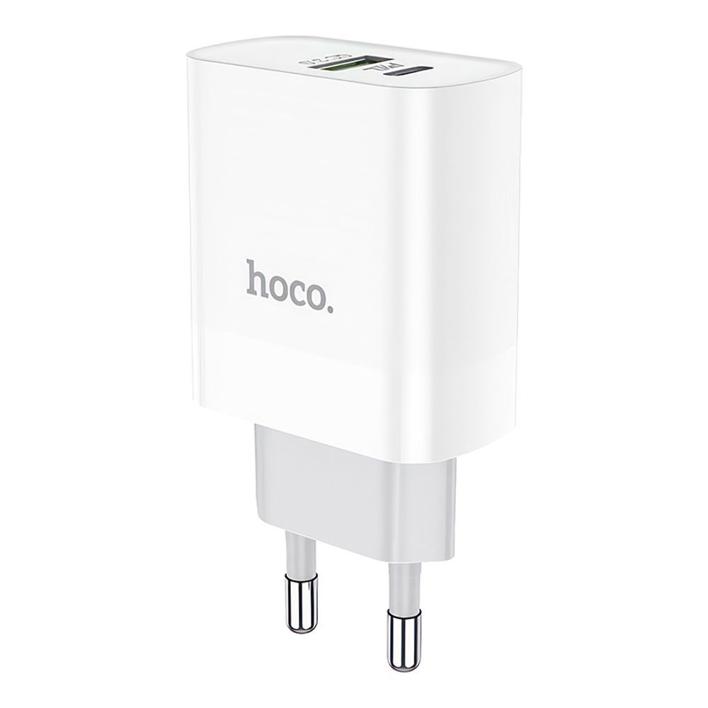 СЗУ HOCO C80A Rapido 1xUSB, 1xUSB-C, 3А, PD20W, QC3.0 (белый)