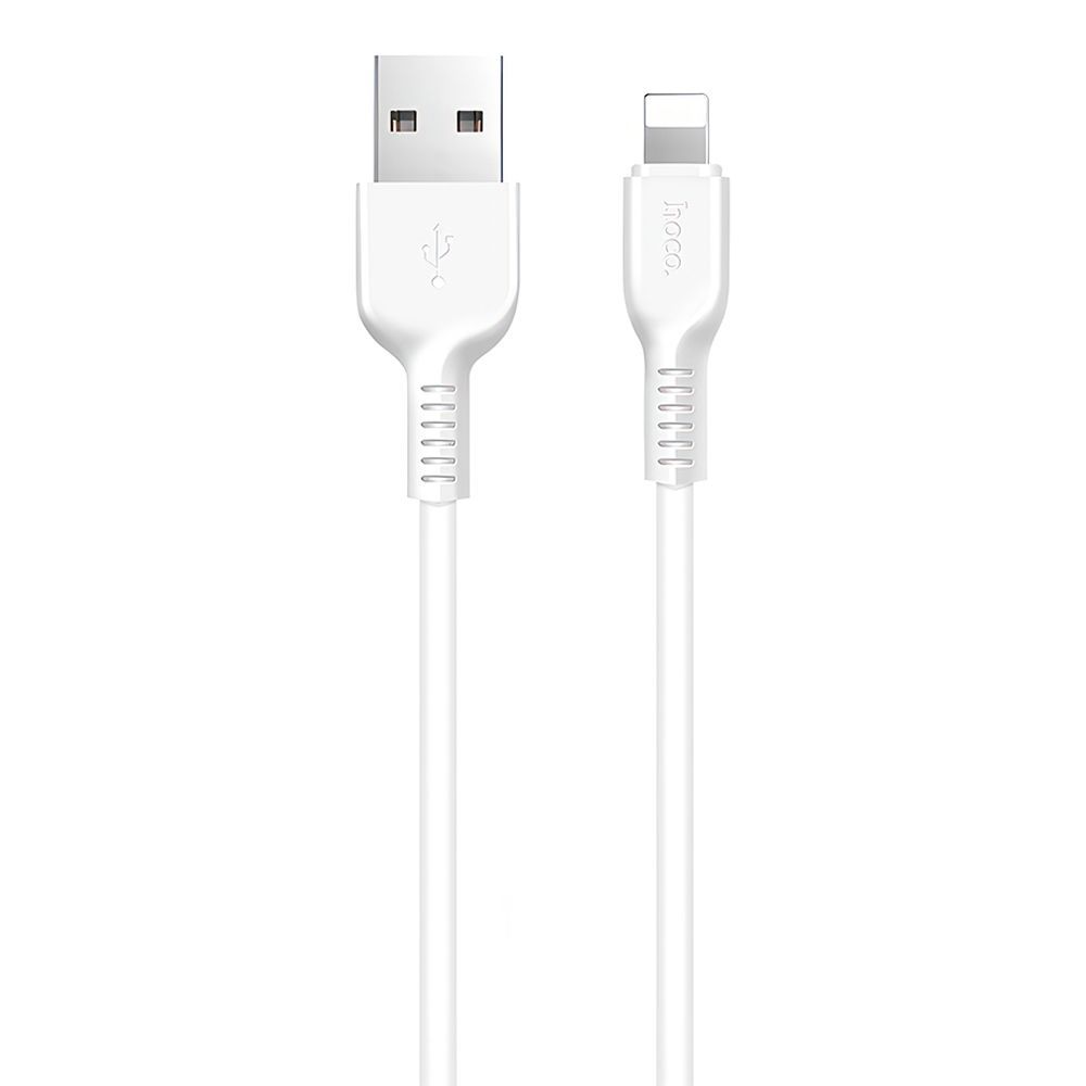 USB кабель HOCO X13 Easy charged Lightning 8-pin, 2.4А, 1м, PVC (белый)