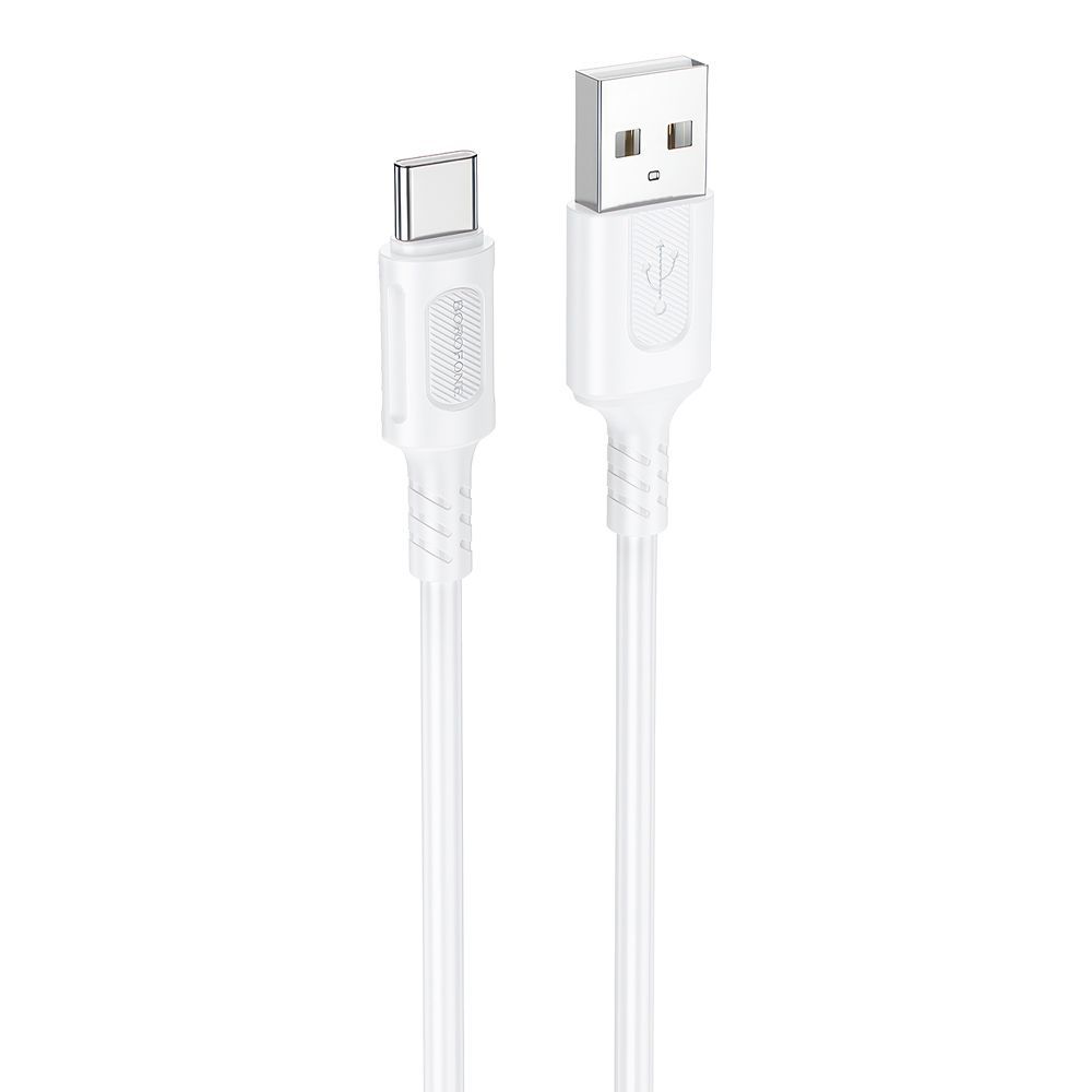 USB кабель BOROFONE BX111 Feliz Type-C, 3А, 1м, PVC (белый)