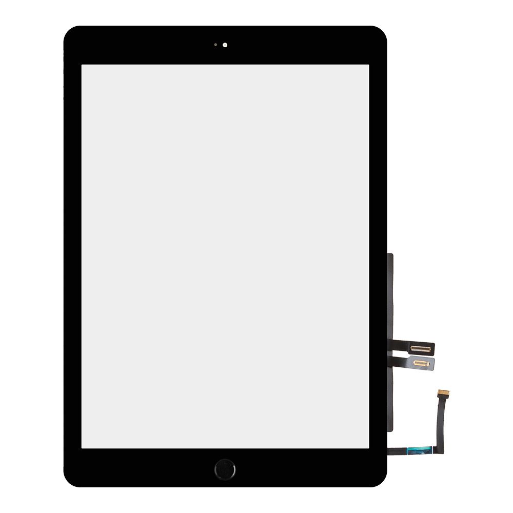 Тачскрин для Apple iPad 6 (2018) (A1893, A1954) + черная кнопка HOME с микросхемой (черный)