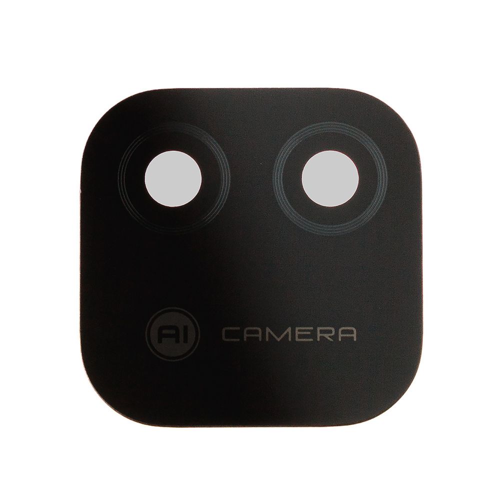 Стекло задней камеры для Realme C11 2021 (RMX3231) (без рамки) (черный)