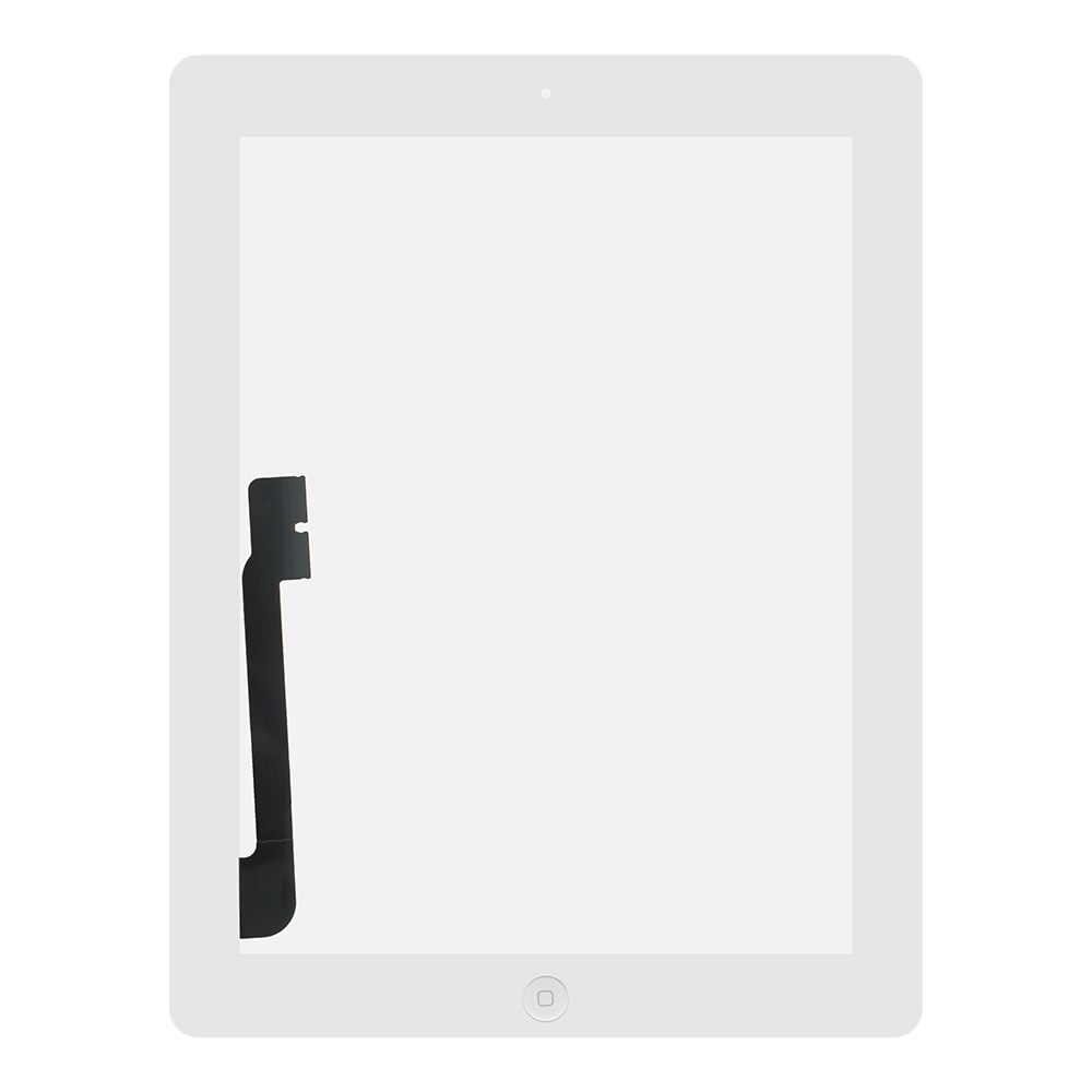 Тачскрин для Apple iPad 3 с кнопкой Home, 1-я категория, класс AAA (белый)