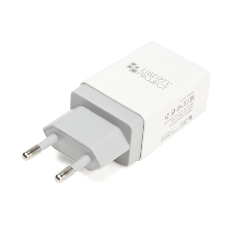 СЗУ "LP" с USB выходом QC 3.0 5В-2.4А/9В-2А/12В-1,67А "Brick Series" (белое/коробка)