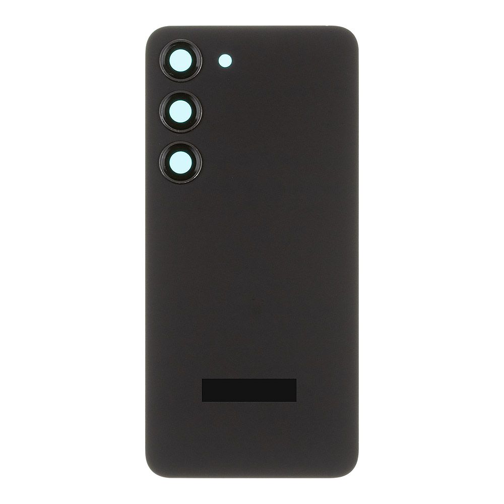 Задняя крышка для Samsung Galaxy S23 SM-S911B со стеклом камеры (черный)