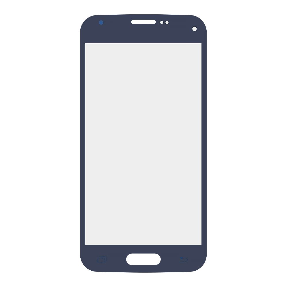 Стекло для переклейки Samsung Galaxy S5 mini (синий)
